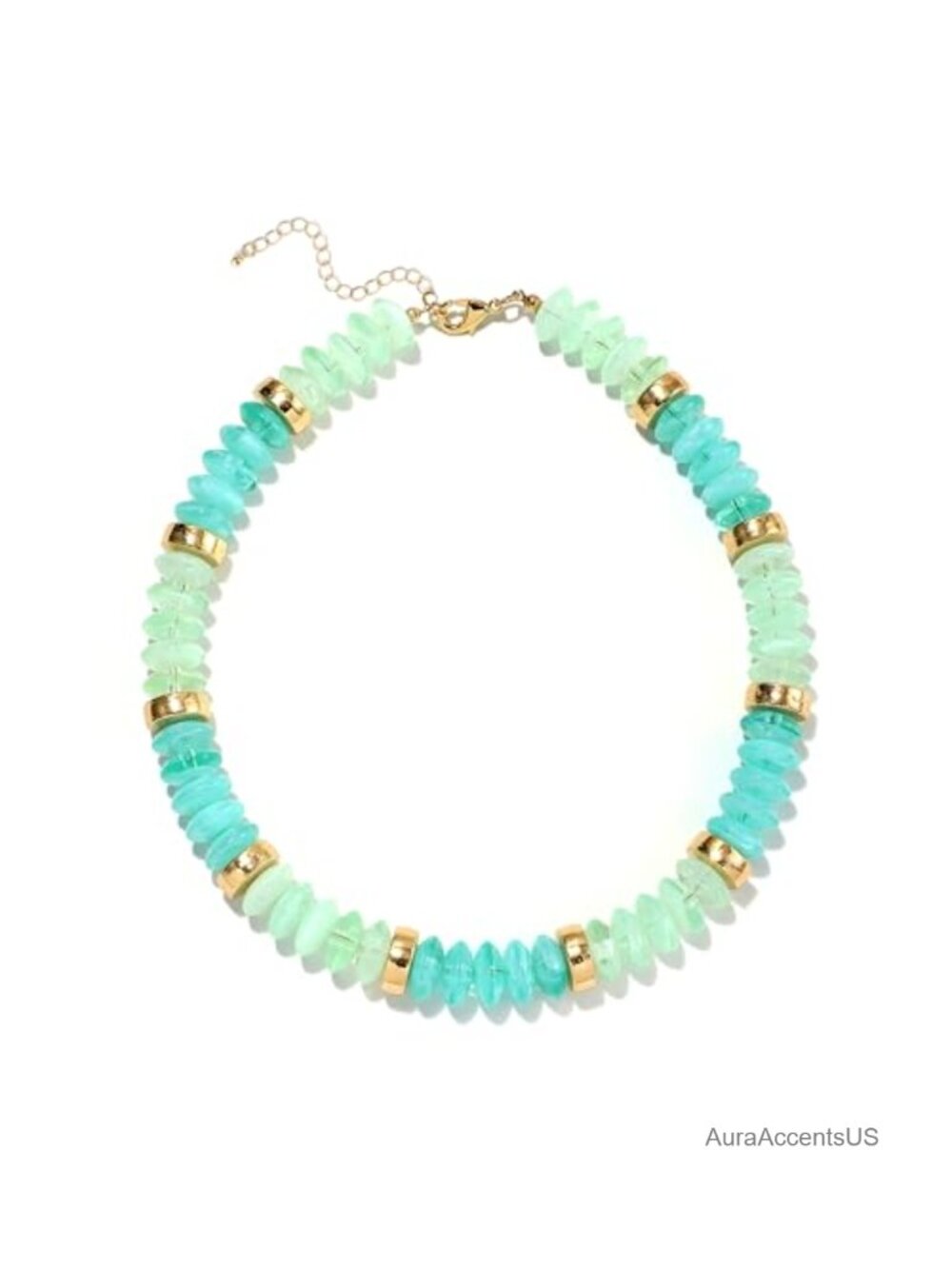 Chunky Beaded Necklace for Women Acrylic Resin Boho Choker